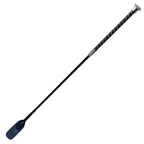 Woof Wear Twisted Riding Whip #colour_black-silver