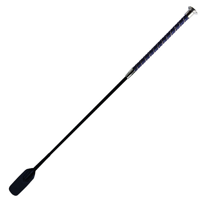 Woof Wear Twisted Riding Whip #colour_navy-silver