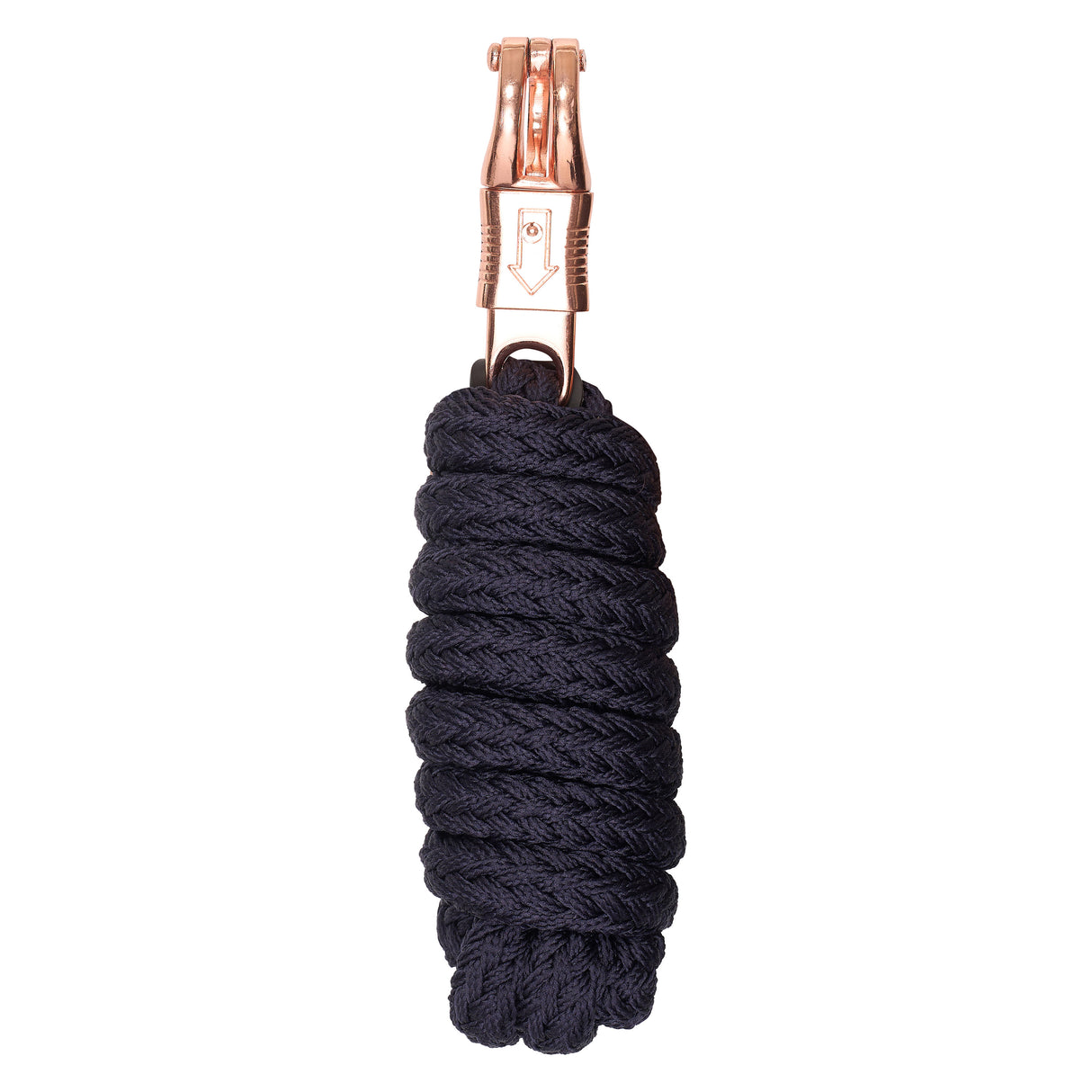 Imperial Riding Classic Panic Hook Lead Rope #Colour_navy-rose-gold