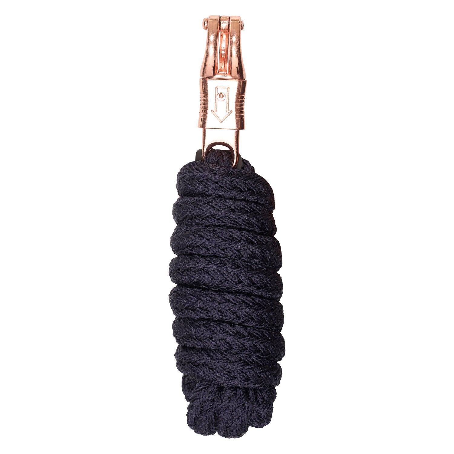 Imperial Riding Classic Panic Hook Lead Rope #Colour_navy-rose-gold