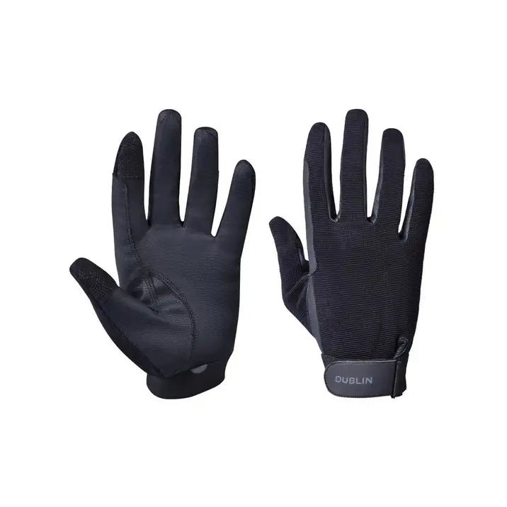 Dublin All Seasons Children's Riding Gloves II #colour_black