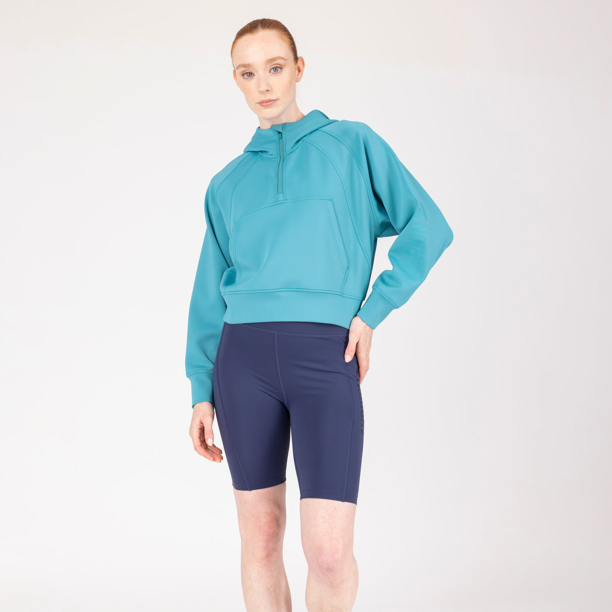 Shires Aubrion React Quarter Zip Hoodie #colour_haze