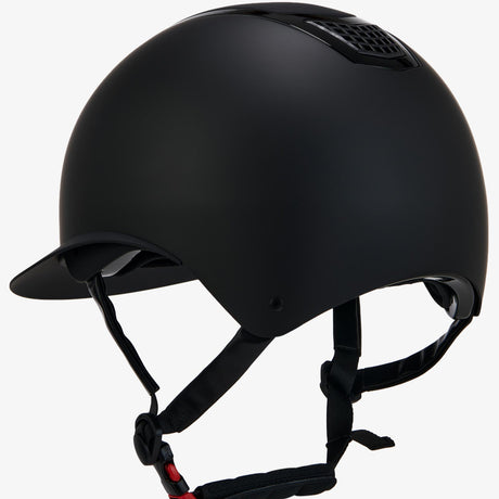 Equestro Ultra-Light Helmet In Resistant Matte Plastic #colour_black