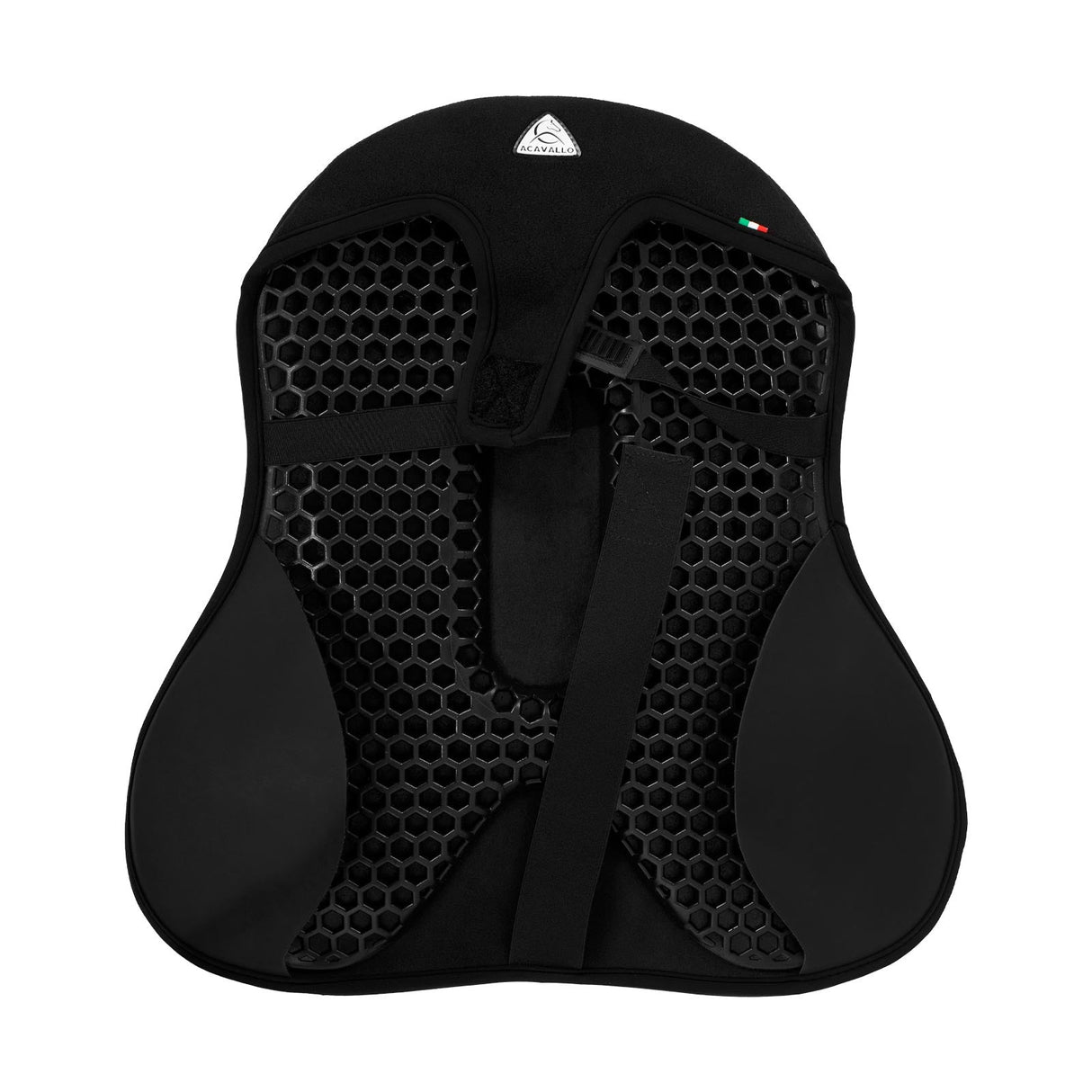 Acavallo Ortho-Pubis Seat Saver Dressage Classic Gel-In Dri-Lex 20mm #colour_black