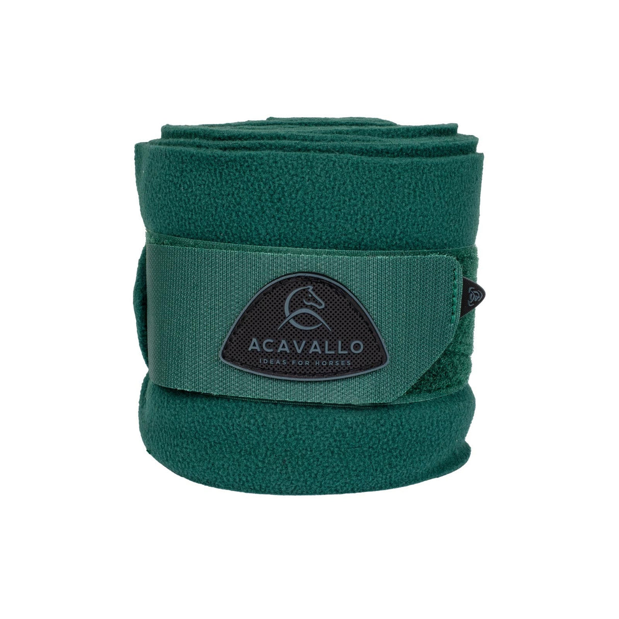 Acavallo Fleece Exercise Bandages Hook-And-Loop Closure Fastening #colour_green