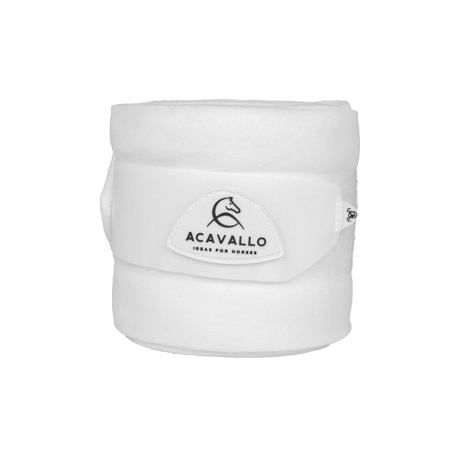 Acavallo Fleece Exercise Bandages Hook-And-Loop Closure Fastening #colour_white