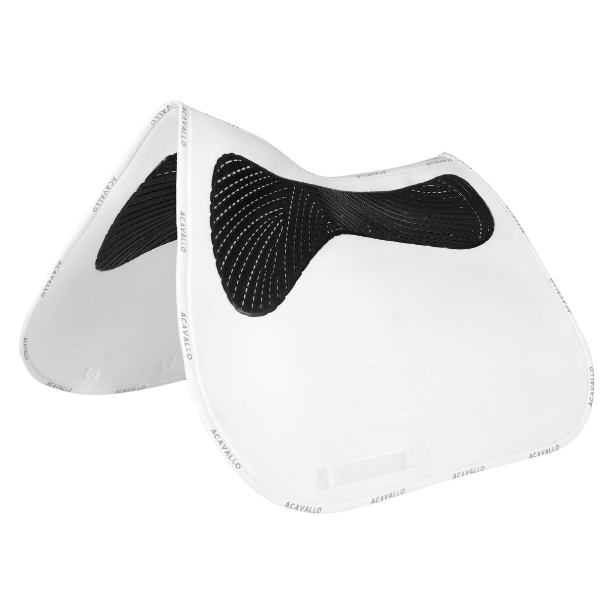 Acavallo Twin Sided Classic Gel Dressage Pad With Rope #colour_white