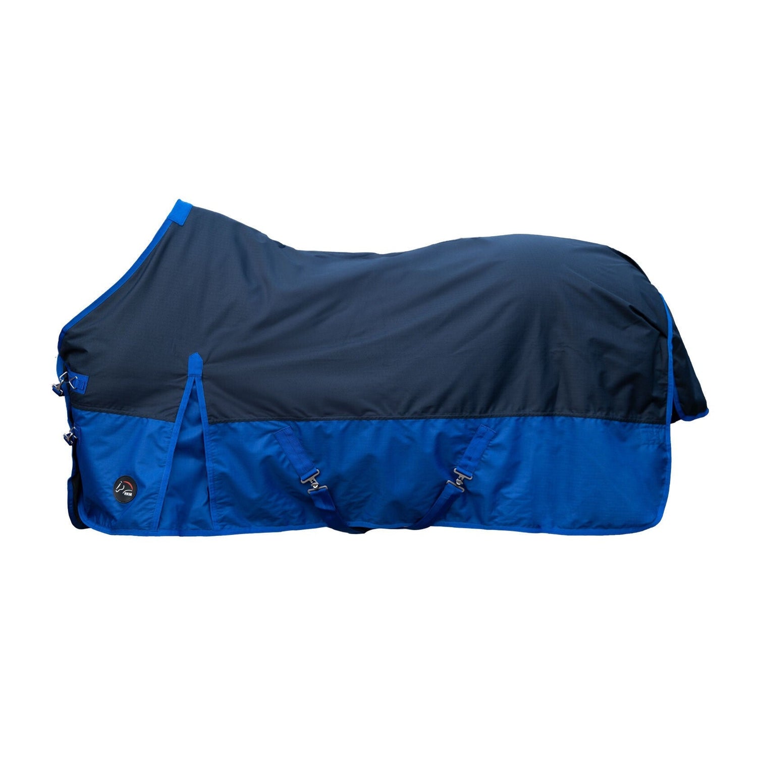 HKM 600D 100g Turnout Rug -Chester- #colour_navy-blue