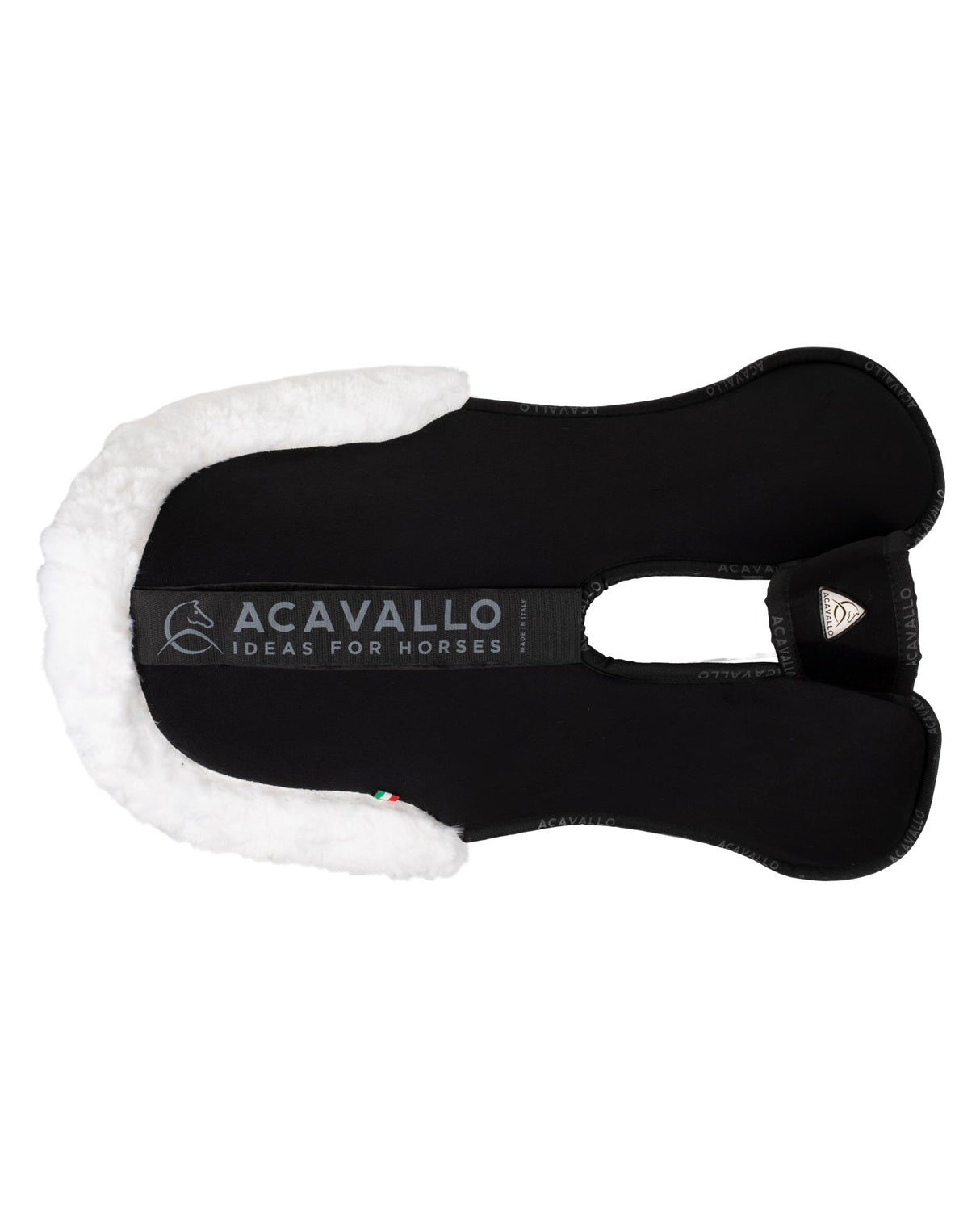 Acavallo Pad Piuma-FS WFS-FS Pocket Suede Flat #colour_black-natural