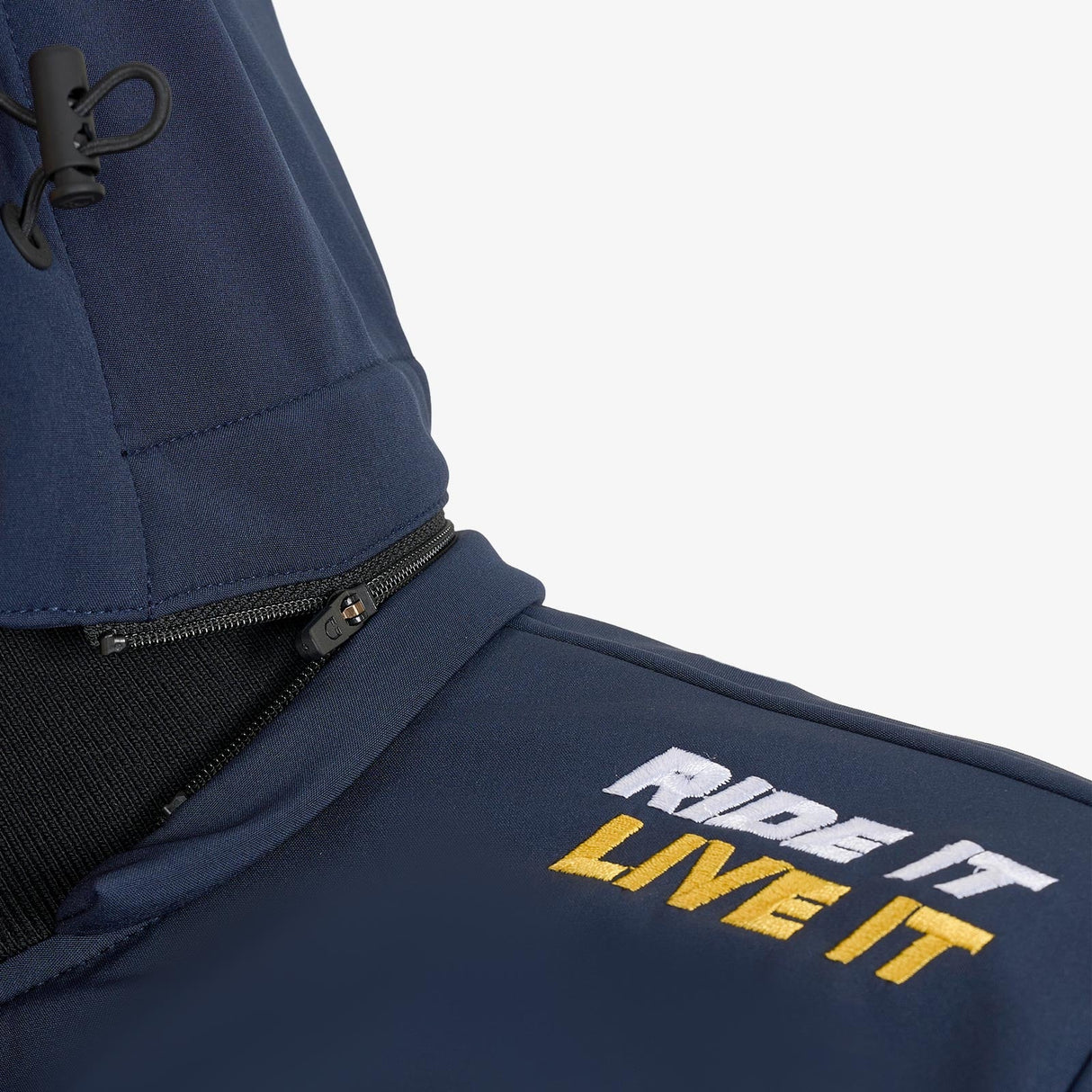 Equestro Men's Hoddie With Multilogo Patches #colour_blue