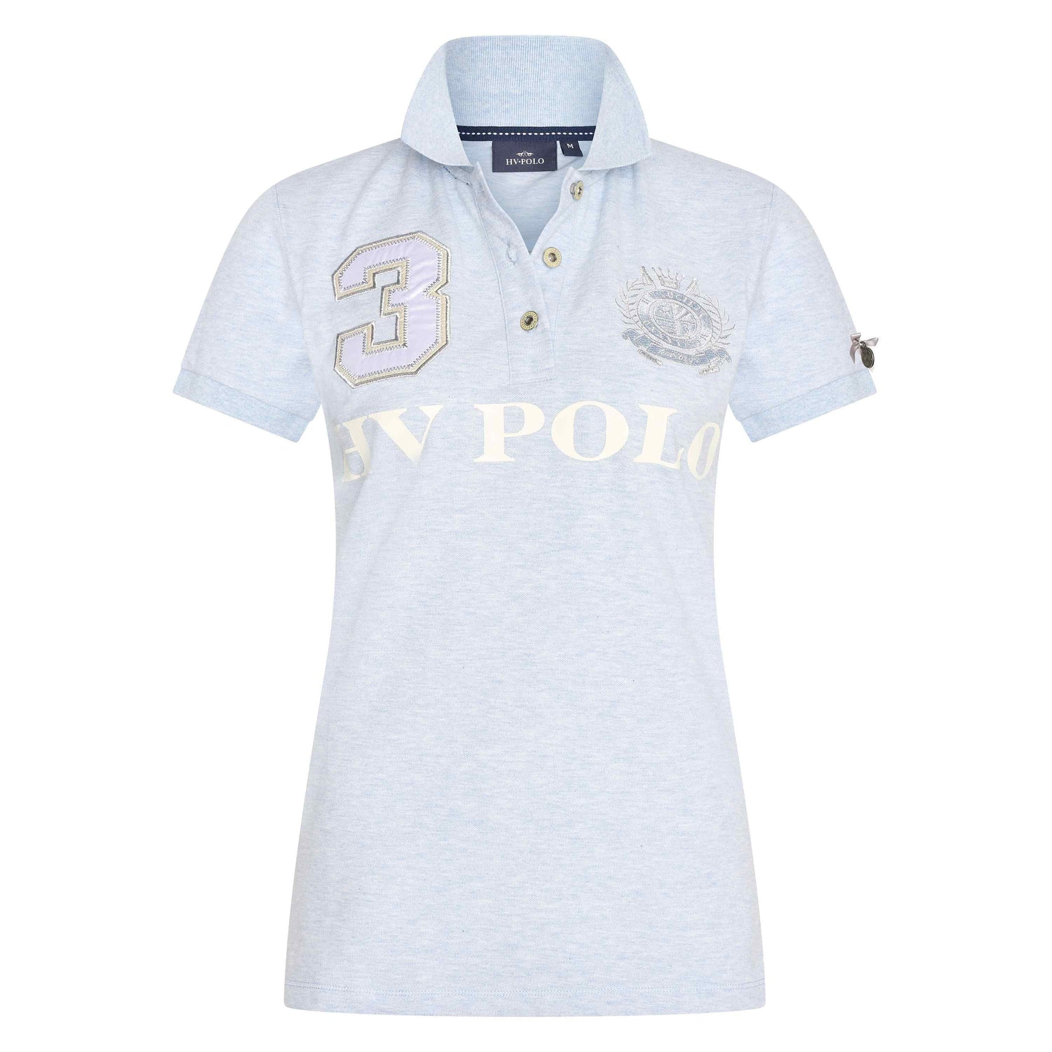 HV Polo Favouritas EQ Short Sleeve Polo Shirt - Cloud Melange #colour_cloud-melange