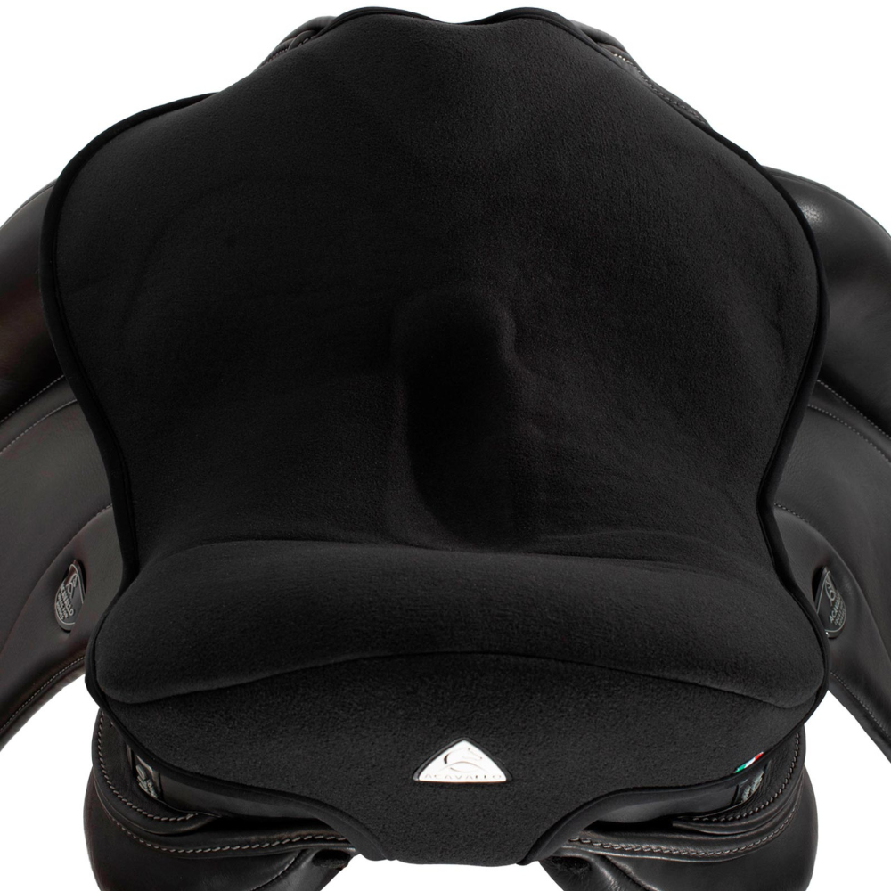 Acavallo Ortho-Pubis Seat Saver Dressage Classic Gel-In Dri-Lex 20mm #colour_black