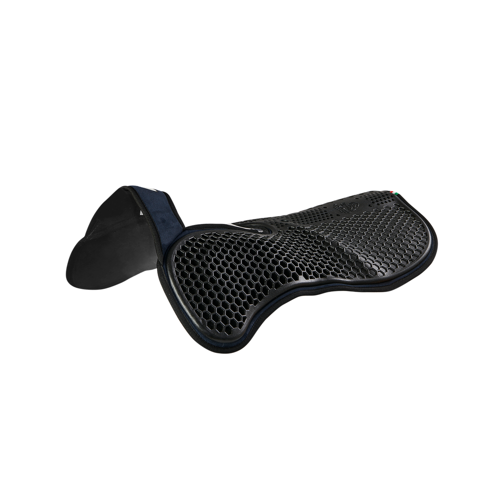 Acavallo Pad SP WFS Suede Hexagonal Gel Front Riser #colour_blue