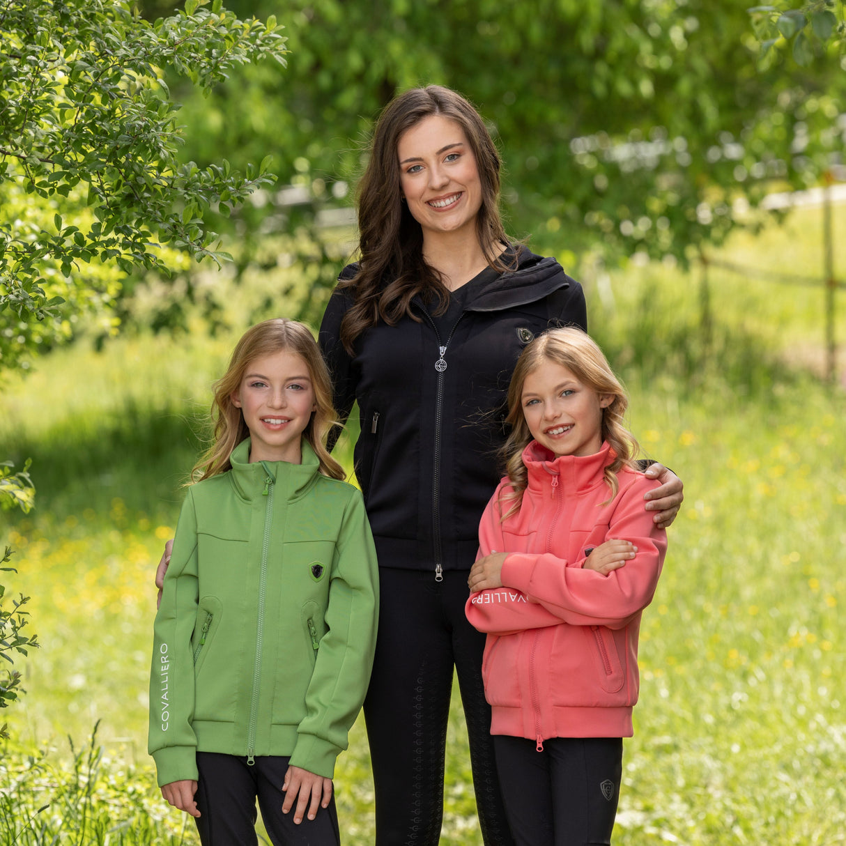 Covalliero Ladies Sporty Hoody Jacket #colour_black