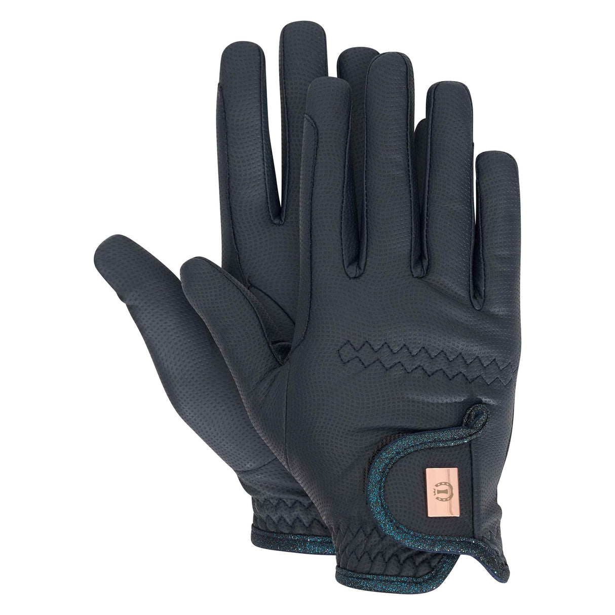 Imperial Riding Lady Dazzle Gloves #colour_navy
