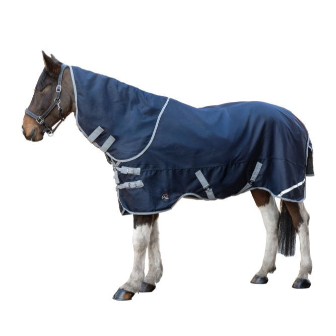 HKM 1200D 100g Filling Turnout Rug -Carina- #colour_deep-blue