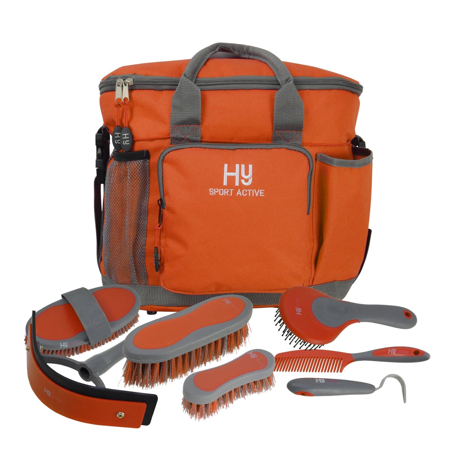 Hy Sport Active Complete Grooming Bag #colour_terracotta-orange