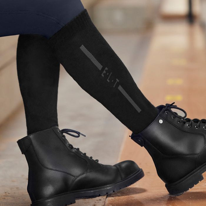 E.L.T Merino Winter Unisex Riding Socks #colour_black