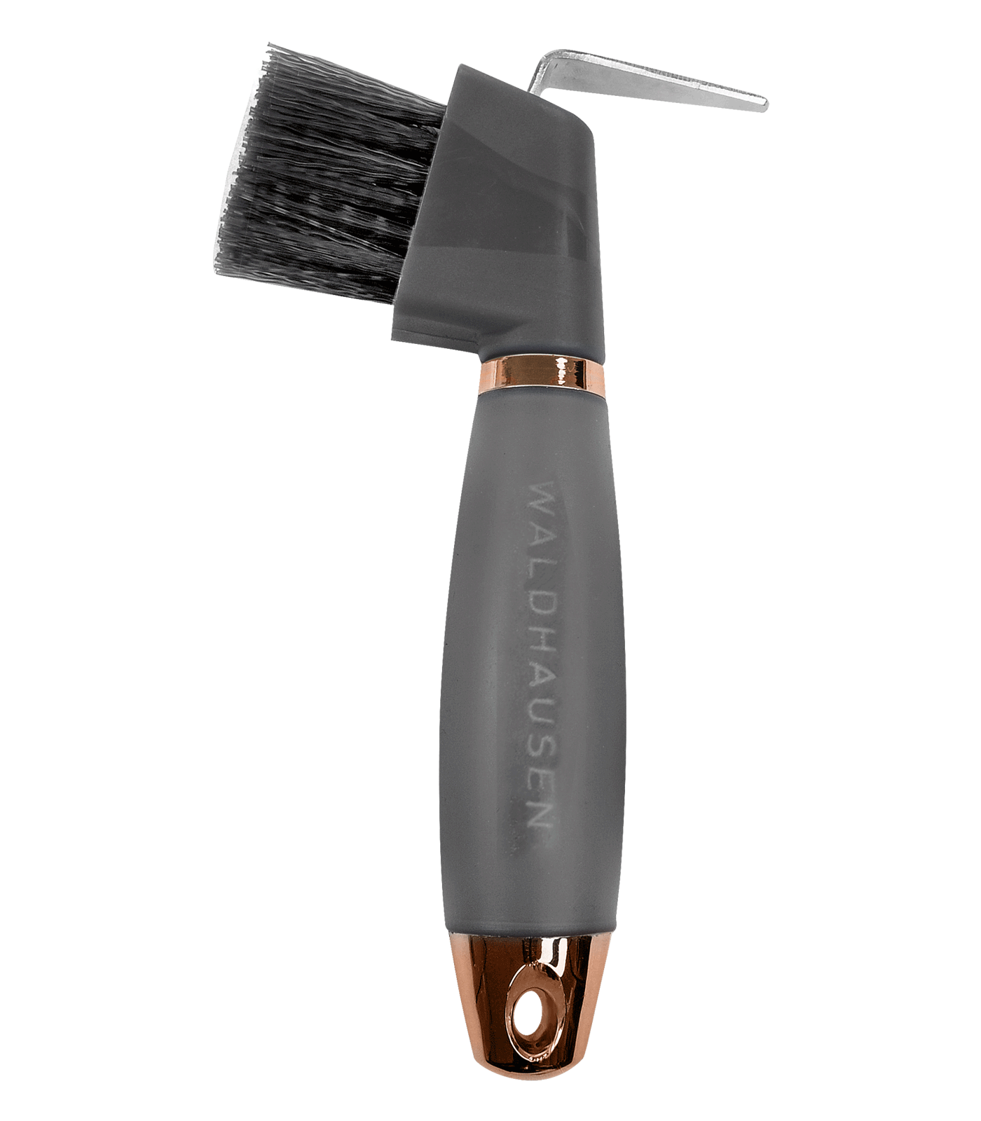 Waldhausen Hoof Pick with Gel Handle #colour_black-rose-gold