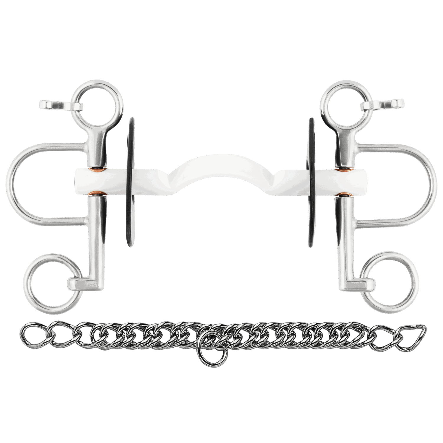 Sprenger Nathe Pelham Hard Mullen Mouth 15mm With 5.5cm Port Cheeks