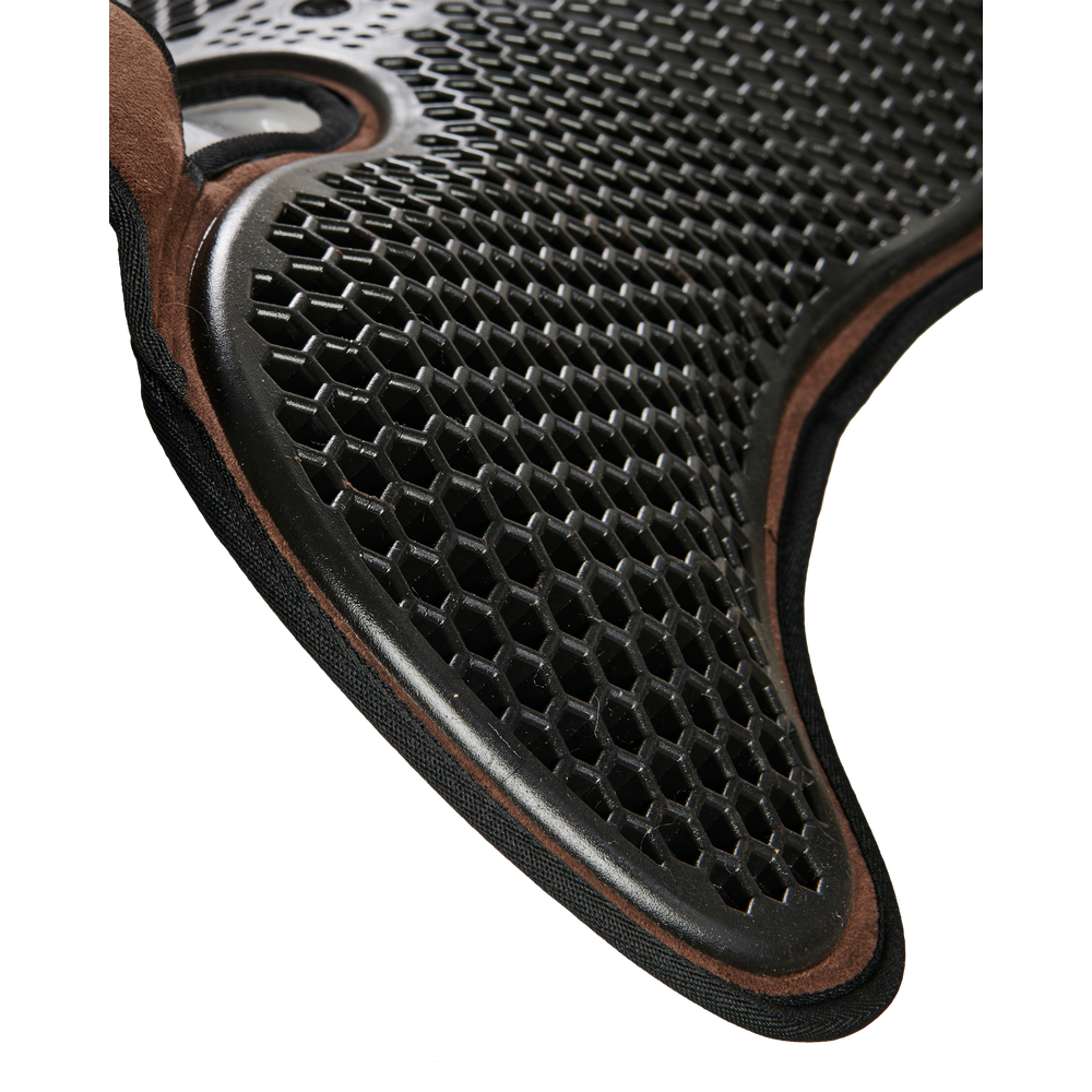 Acavallo Pad SP WFS Suede Hexagonal Gel Front Riser #colour_brown