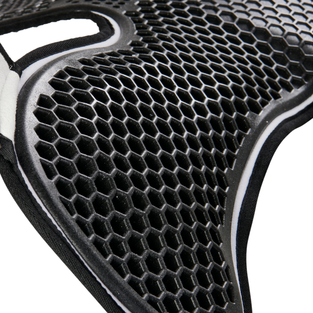 Acavallo Pad SP WFS Suede Hexagonal Gel Front Riser #colour_white