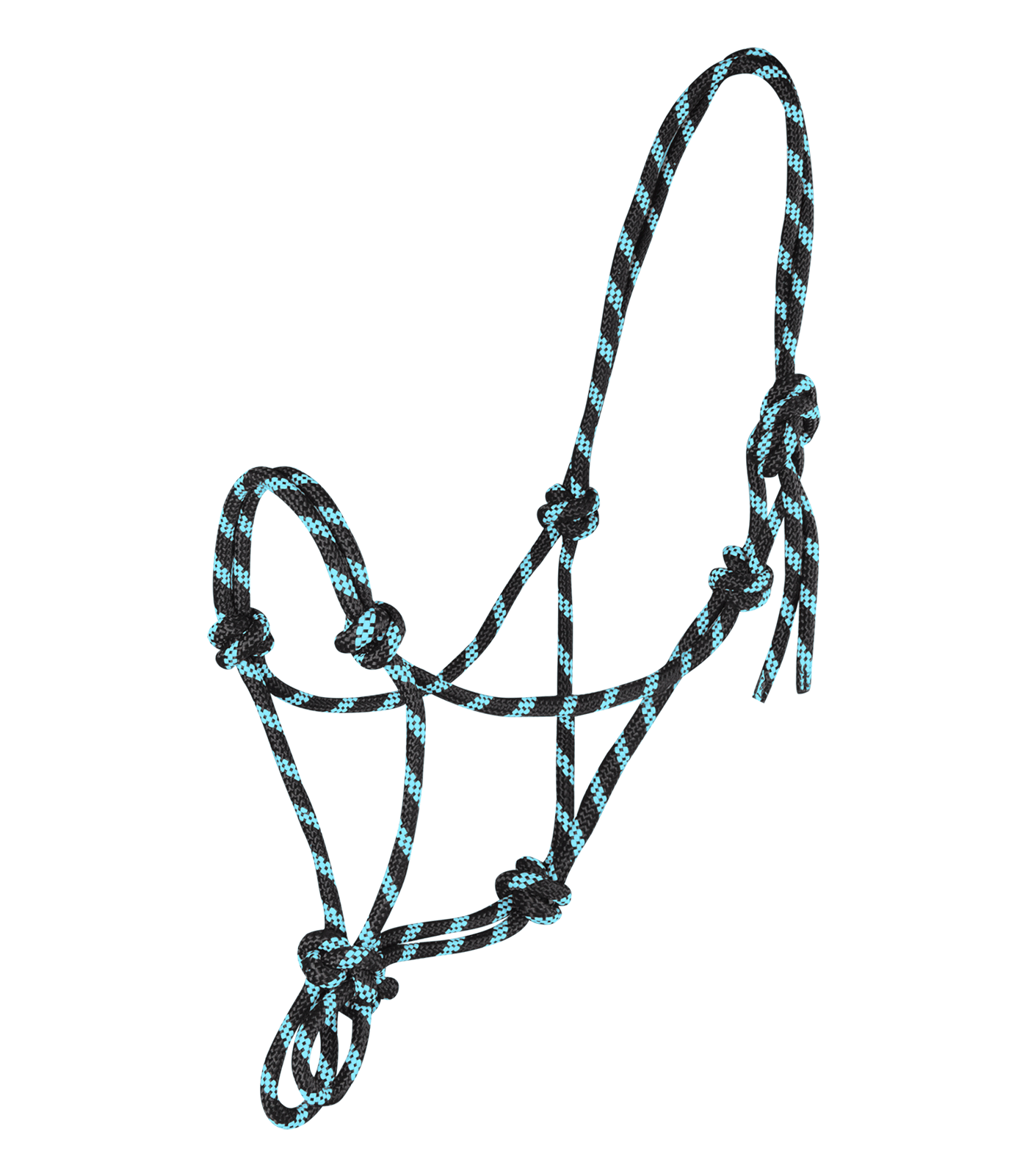 Waldhausen Knotted Halter #colour_black-mint
