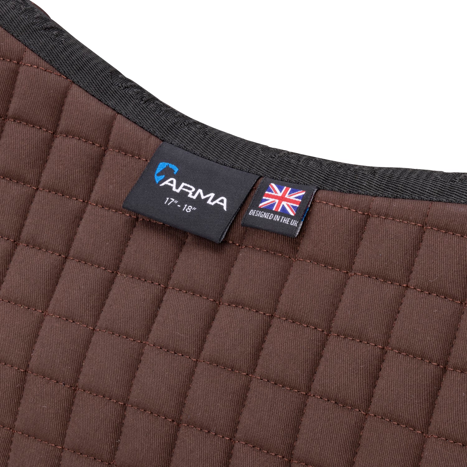 Shires ARMA Deluxe Cotton Jump Saddlecloth #colour_brown