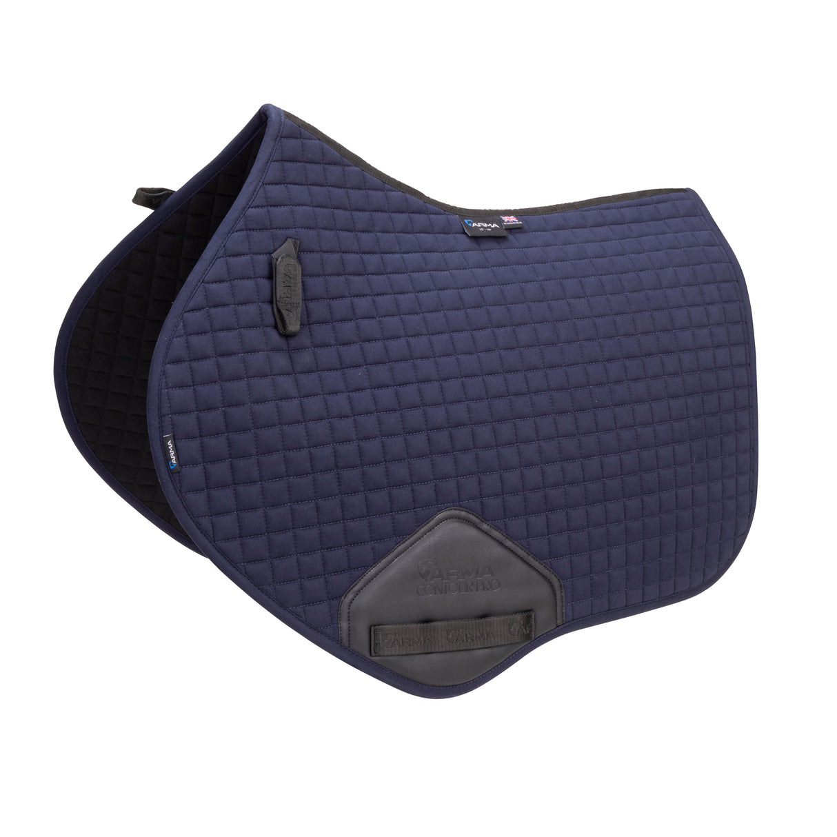 Shires ARMA Deluxe Cotton Jump Saddlecloth #colour_navy