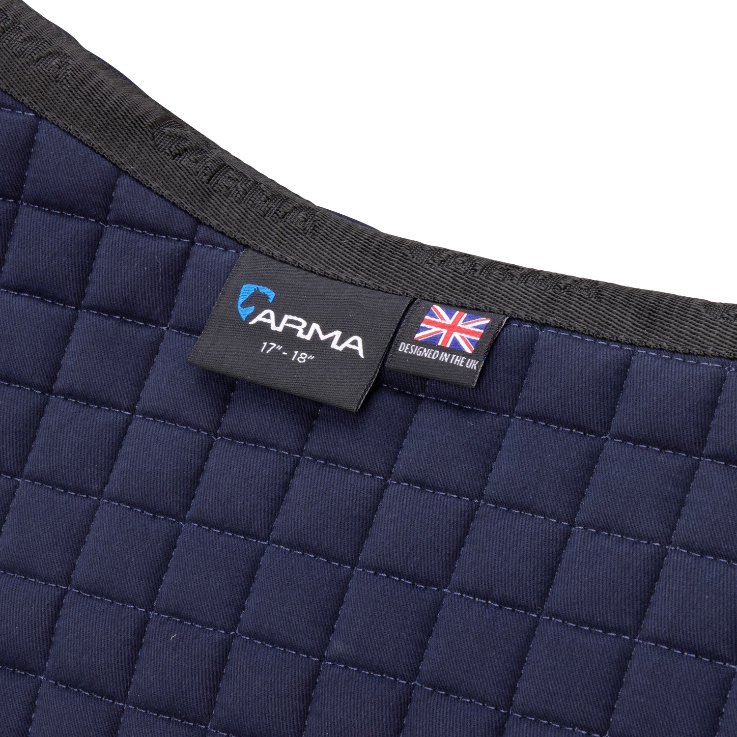 Shires ARMA Deluxe Cotton Jump Saddlecloth #colour_navy