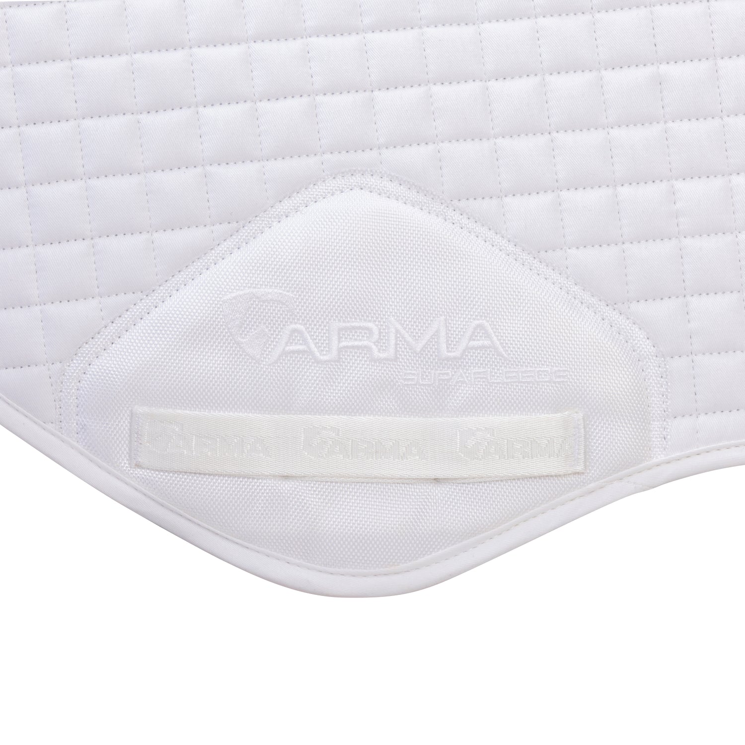 Shires ARMA Deluxe Cotton Jump Saddlecloth #colour_white