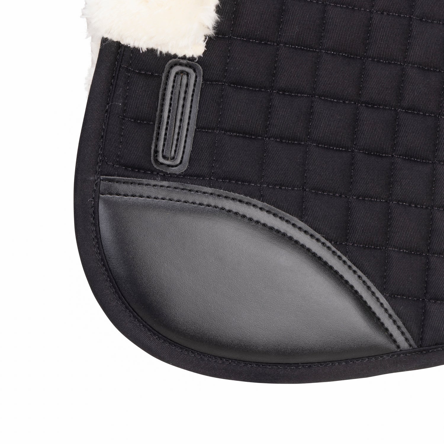 Shires ARMA Deluxe Cotton Half Pad #colour_black-natural