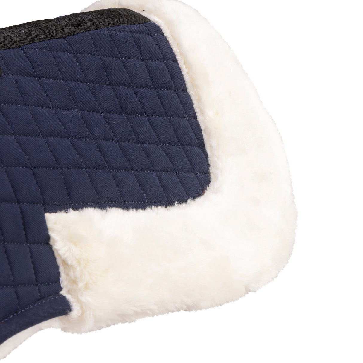 Shires ARMA Deluxe Cotton Half Pad #colour_navy-natural