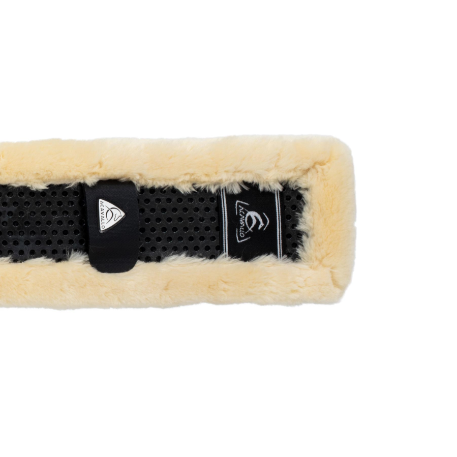 Acavallo Girth Sleeve Classic Gel Faux Sheepskin #colour_natural