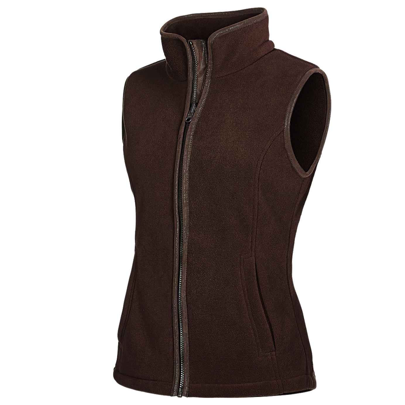 Baleno Sally Ladies Fleece Gilet #colour_chocolate