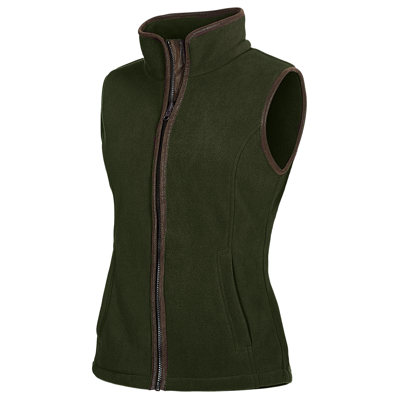 Baleno Sally Ladies Fleece Gilet #colour_khaki