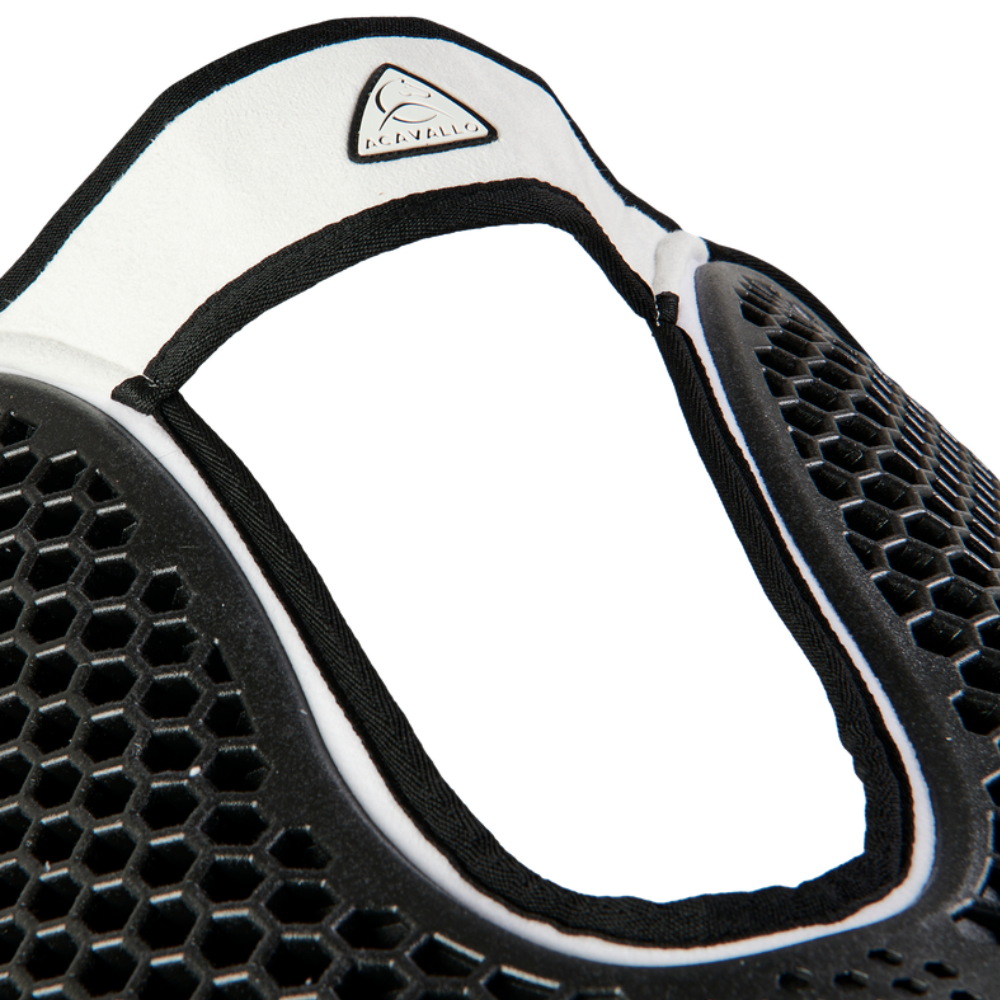 Acavallo Pad SP WFS Suede Hexagonal Gel Front Riser #colour_white