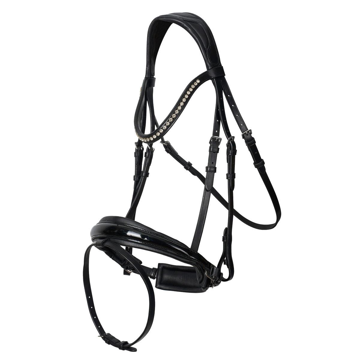 Imperial Riding Fria Bridle #colour_black-lack-crystal