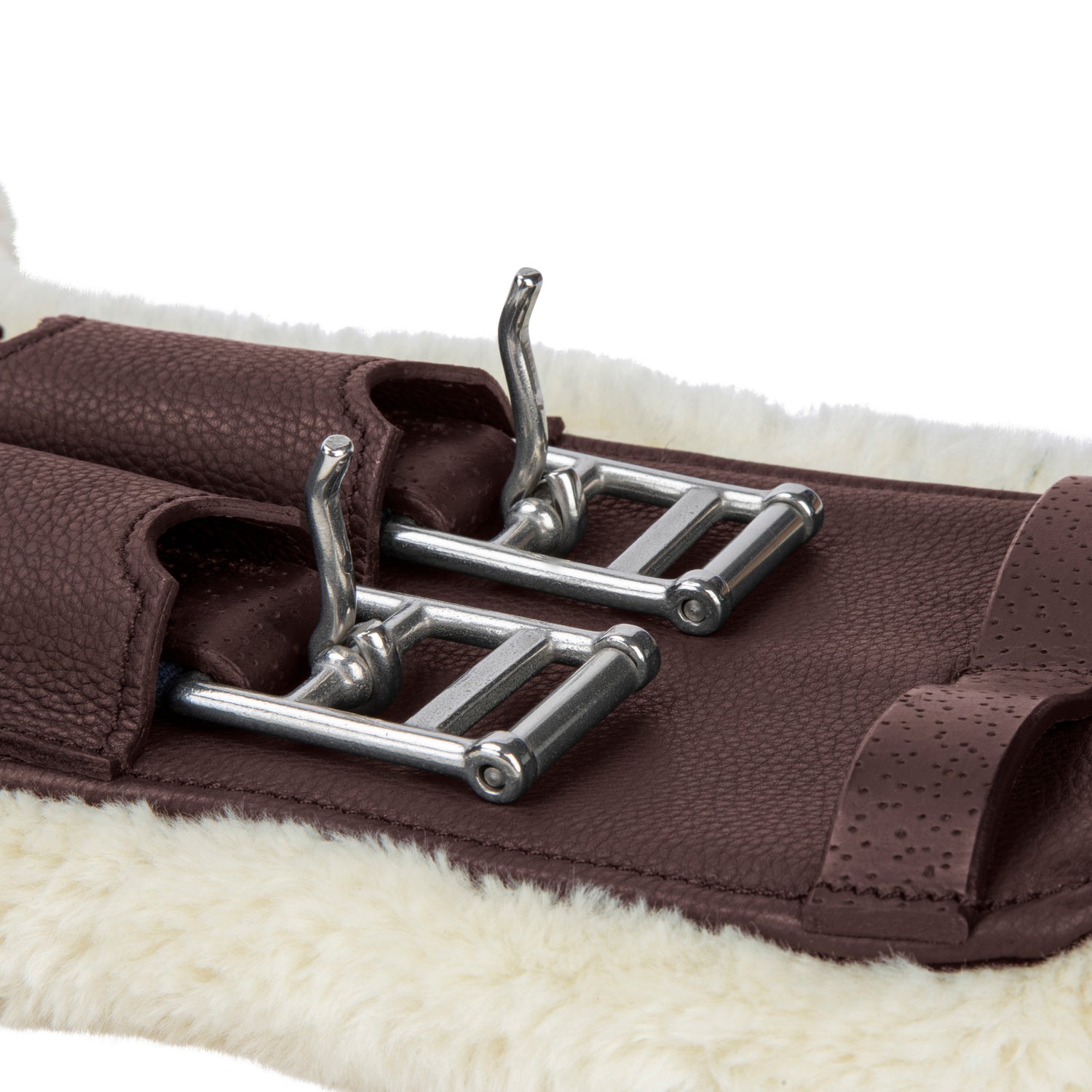 Shires Velociti Lusso Elite Short Stud Girth #colour_havana