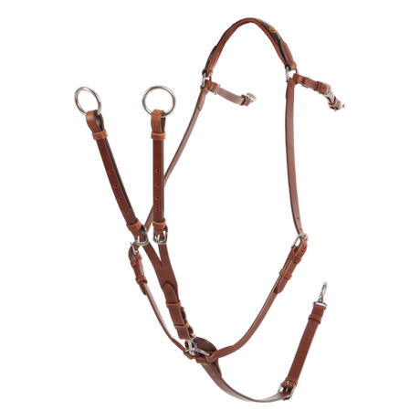 Acavallo Three-Point Breastplate Calfskin #colour_cognac