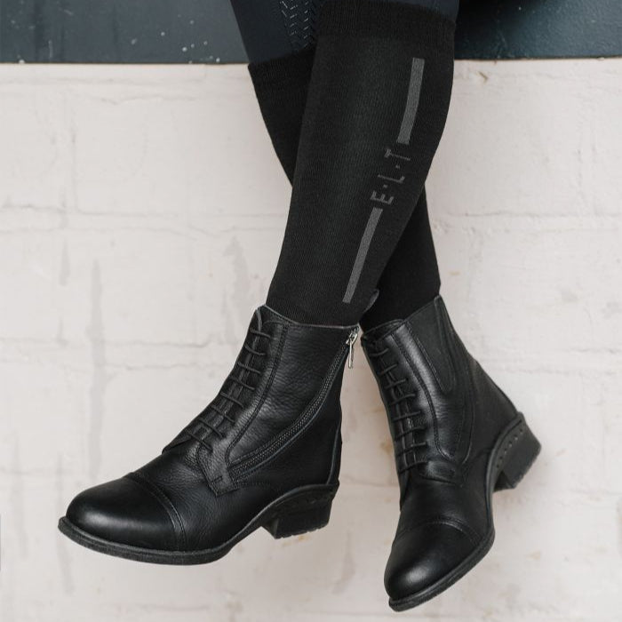 E.L.T Ladies Newcastle Jodhpur Boots #colour_black