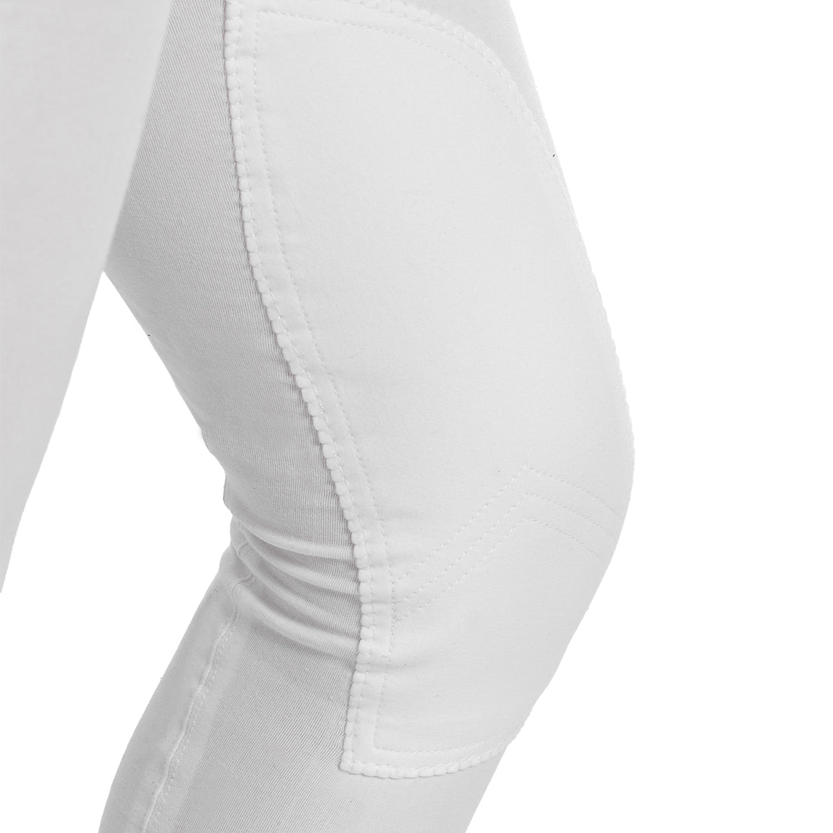 Equestro Selene Model Woman Breeches In Stretch Cotton #colour_white