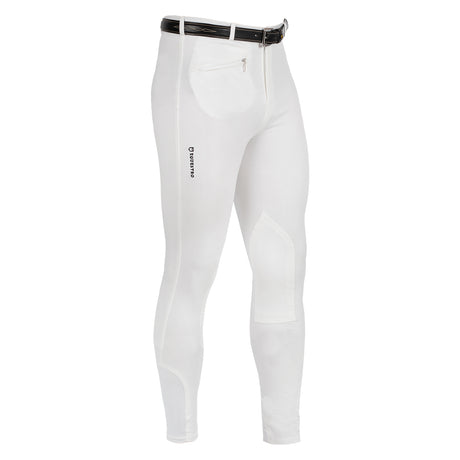 Equestro Urano Model Man Breeches In Stretch Cotton #colour_white