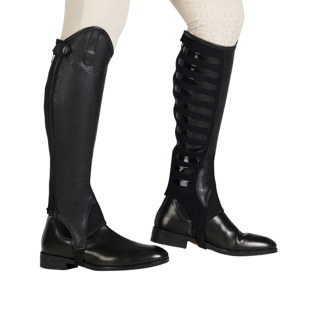 Equestro Unisex Gaiters With Silicone Inserts #colour_black