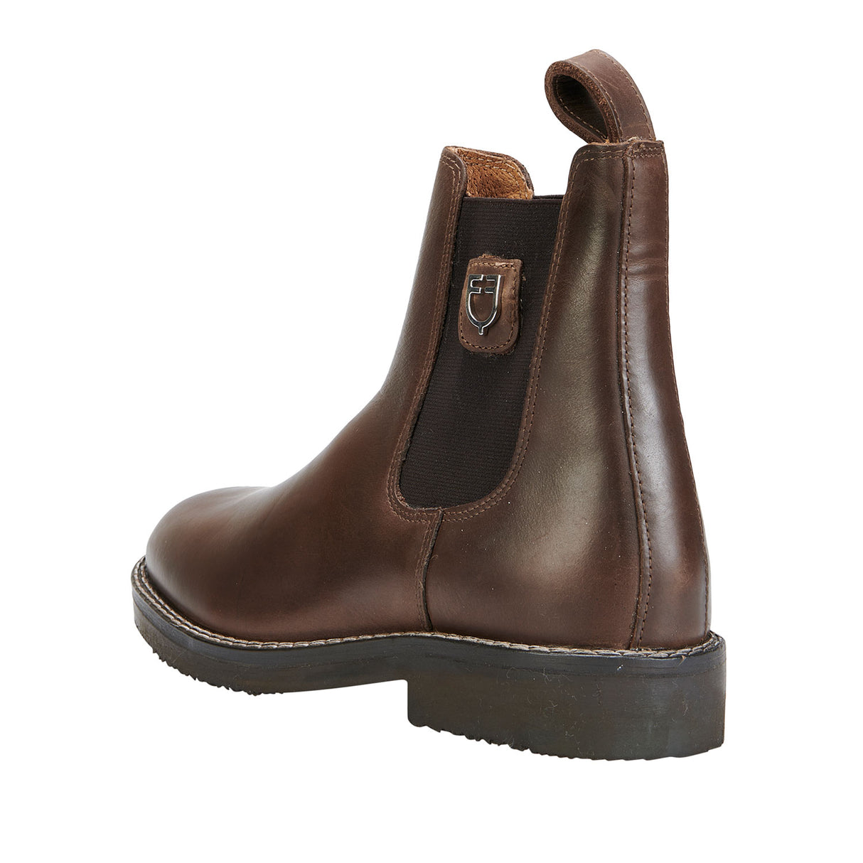 Equestro Unisex Ankle Boots With Non-Slip Rubber Sole #colour_brown