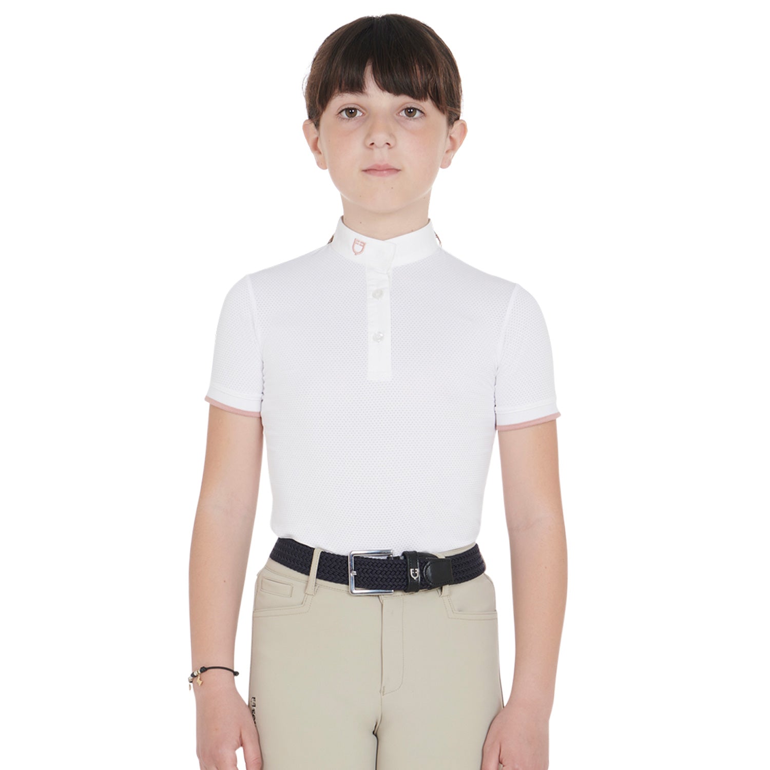 Equestro Elasticized Kids Belt Crossed Pattern