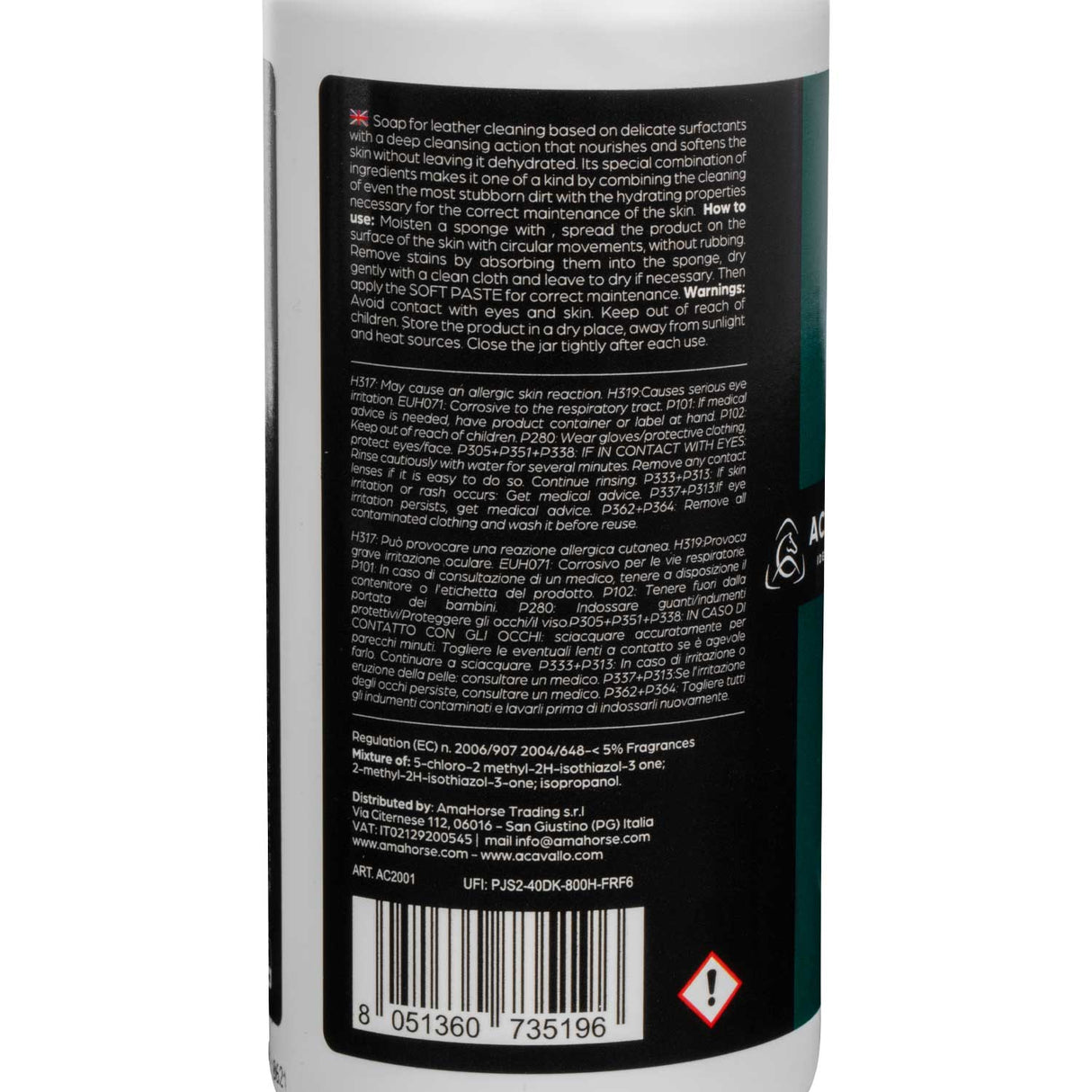 Acavallo Leather Care Set (Soft Paste 200Ml + Soft Combi 200Ml)