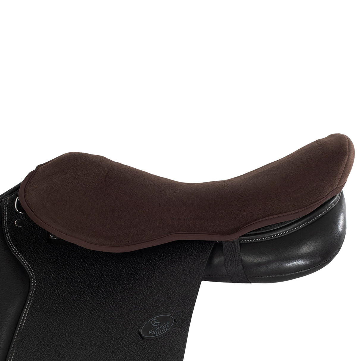 Acavallo Pony Standard Seat Saver Jumping Classic Gel-In Dri-Lex #colour_brown