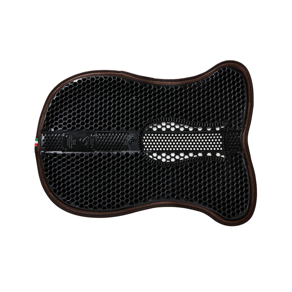 Acavallo Gel Ns Hexagonal Microfleece Flat #colour_black-brown