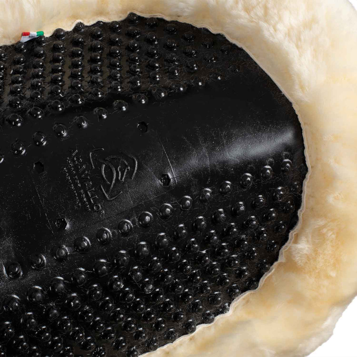 Acavallo Gel NS-S Massage-S Cut-Out Flat #colour_black-natural